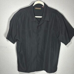 Cubavera Men's Black Short Sleeve Shirt